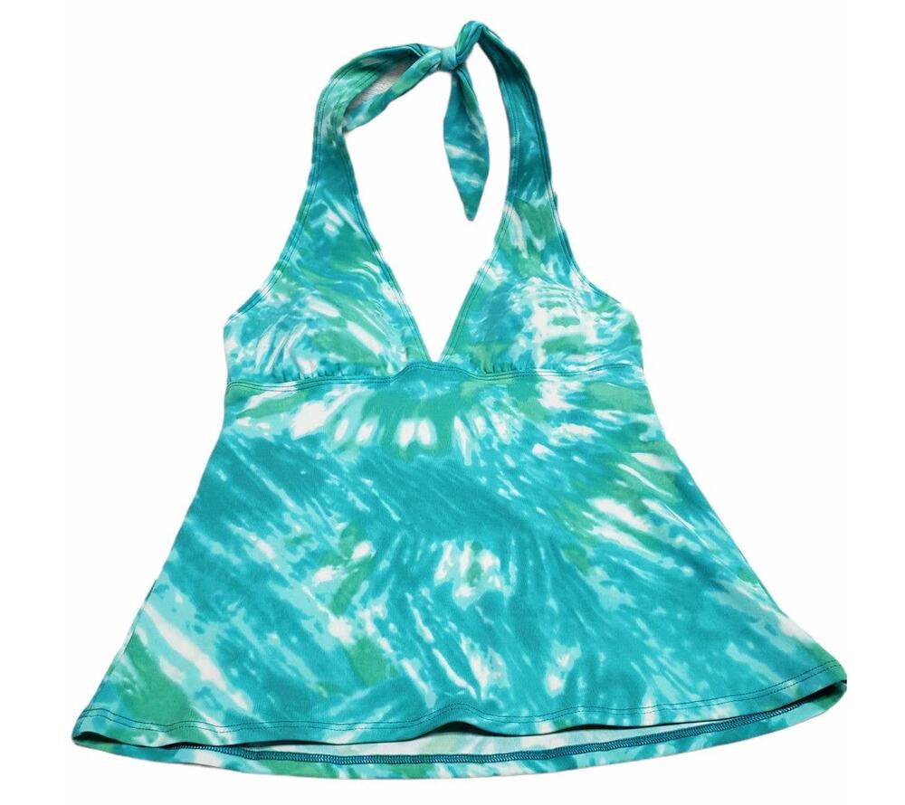La Blanca Tie Dye Halter Tankini Swim Suit Top - Size 8